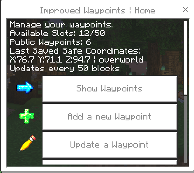 Improved Waypoints Add-on Achievement Friendly screenshot