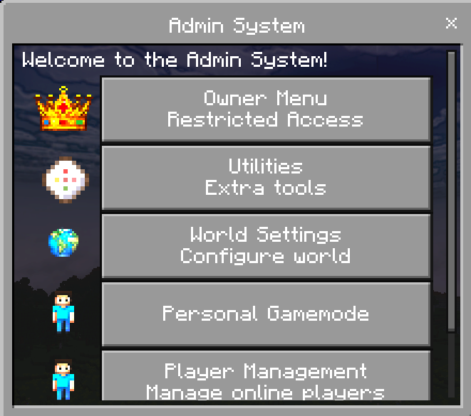 Administrator Control Panel - Achievement Friendly screenshot
