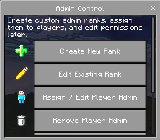 Administrator Control Panel - Achievement Friendly screenshot